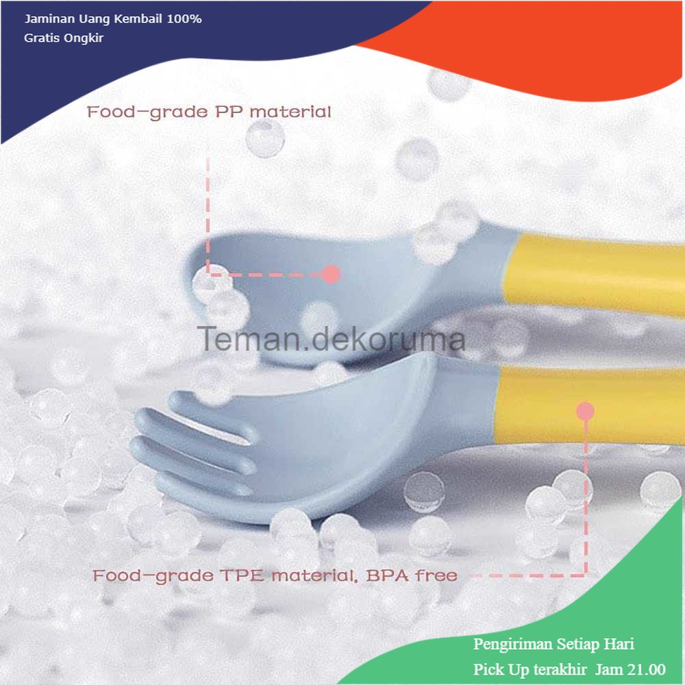 TD - ART LOPE Sendok Garpu Bayi Soft Flexible Spoon and Fork - LP712