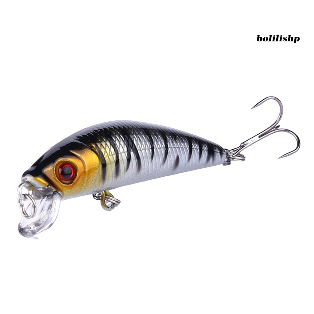 Bo-7cm/8g Umpan Umpan Treble Hook 3D Mata Lambat Tenggelam Tahan Air Kesetiaan Besar Memancing Bentuk Realistis Dapat Digunakan Kembali Crankbait Memancing Memikat Alat Pancing