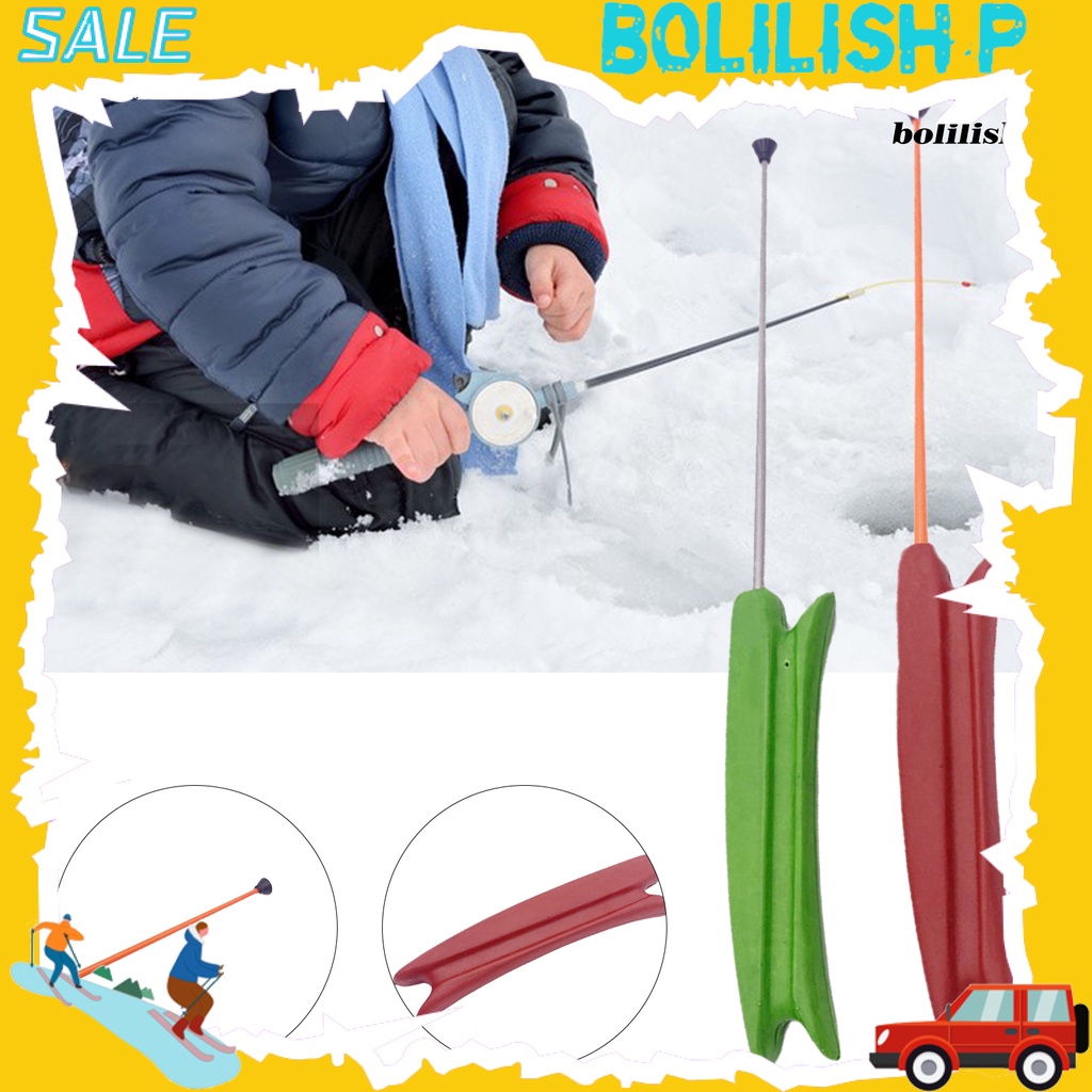 Bo-fishing Tiang Fleksibel Desain Ergonomis Adjustable Pegangan Tebal Anti Slip Es Memancing Kekuatan Tinggi Anak Ice Fishing Rod Untuk Outdoor