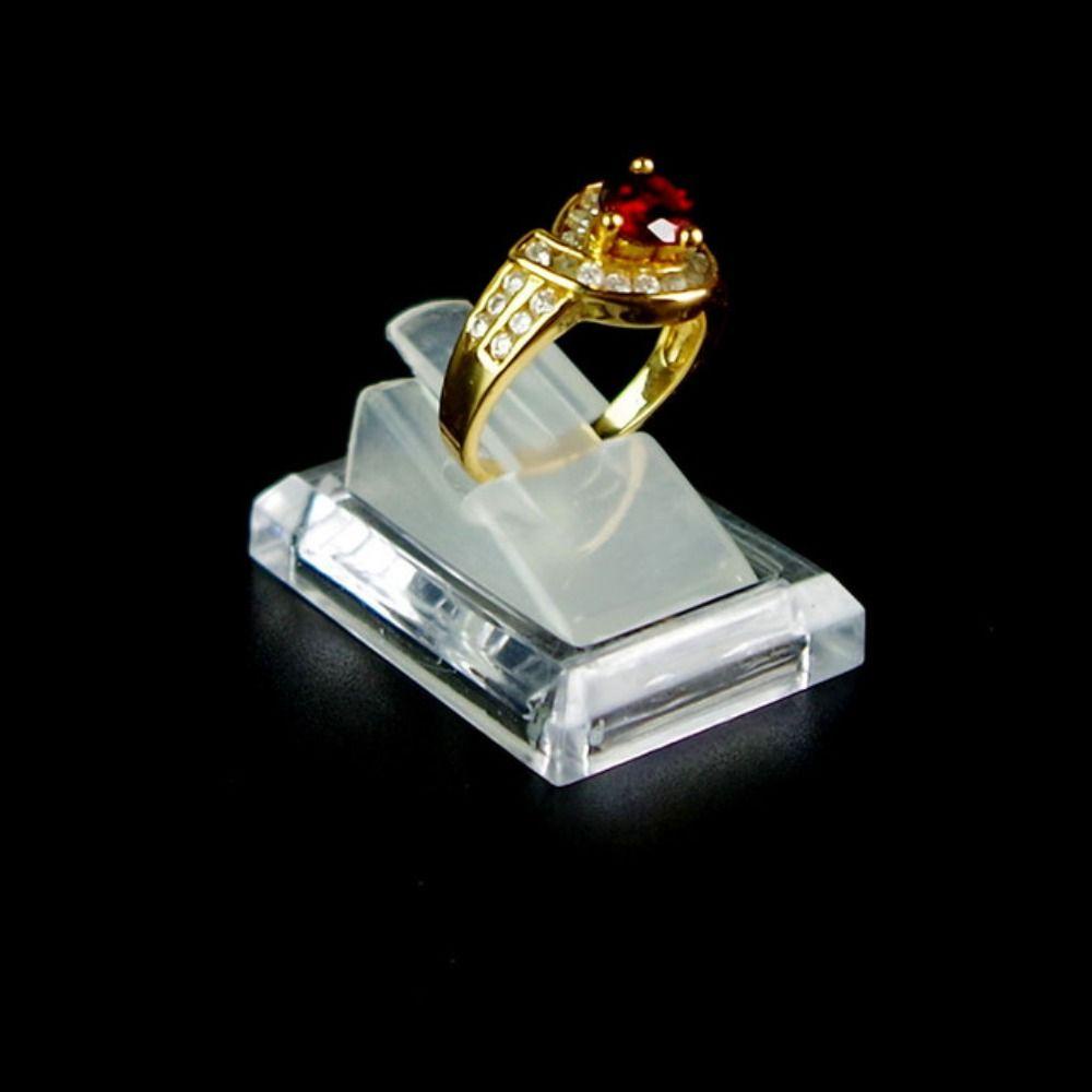 [Elegan] Klip Cincin Berdiri Segar Kreatif Warna Solid Pasar Perhiasan Display Cincin Rak Vintage Anting Rings Organizer