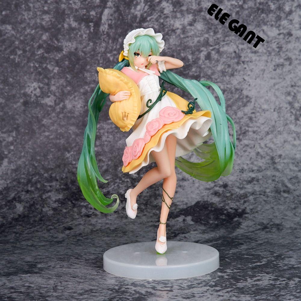 [Elegan] Miku Hatsune Action Figure Kawaii PVC 20cm Hadiah Ulang Tahun Koleksi Model Miku Mainan Kartun Anime Dekorasi Rumah Miku Anime Model Mainan