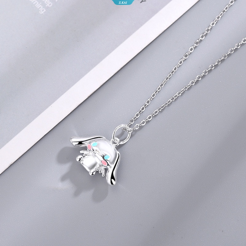 Sanrio Cinnamoroll Lem Baru Drop Cinnamoroll Liontin Kalung Gadis Niche Desain Hadiah Lucu Rantai Liontin Hadiah Natal [ZK]