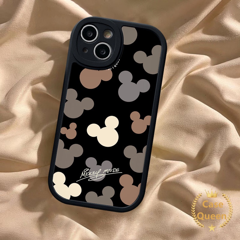 Kartun Lovely Disney Mickey Mouse Case Realme C53 C30 C31 C35 C21 C12 C55 C21Y C17 C15 C25Y C25s C20 C11 C17 C2 C3 C20A 8 8i 6 5i 5 6i 7i 8Pro 10 6s 5 9i GT Soft Tpu Sarung Couple