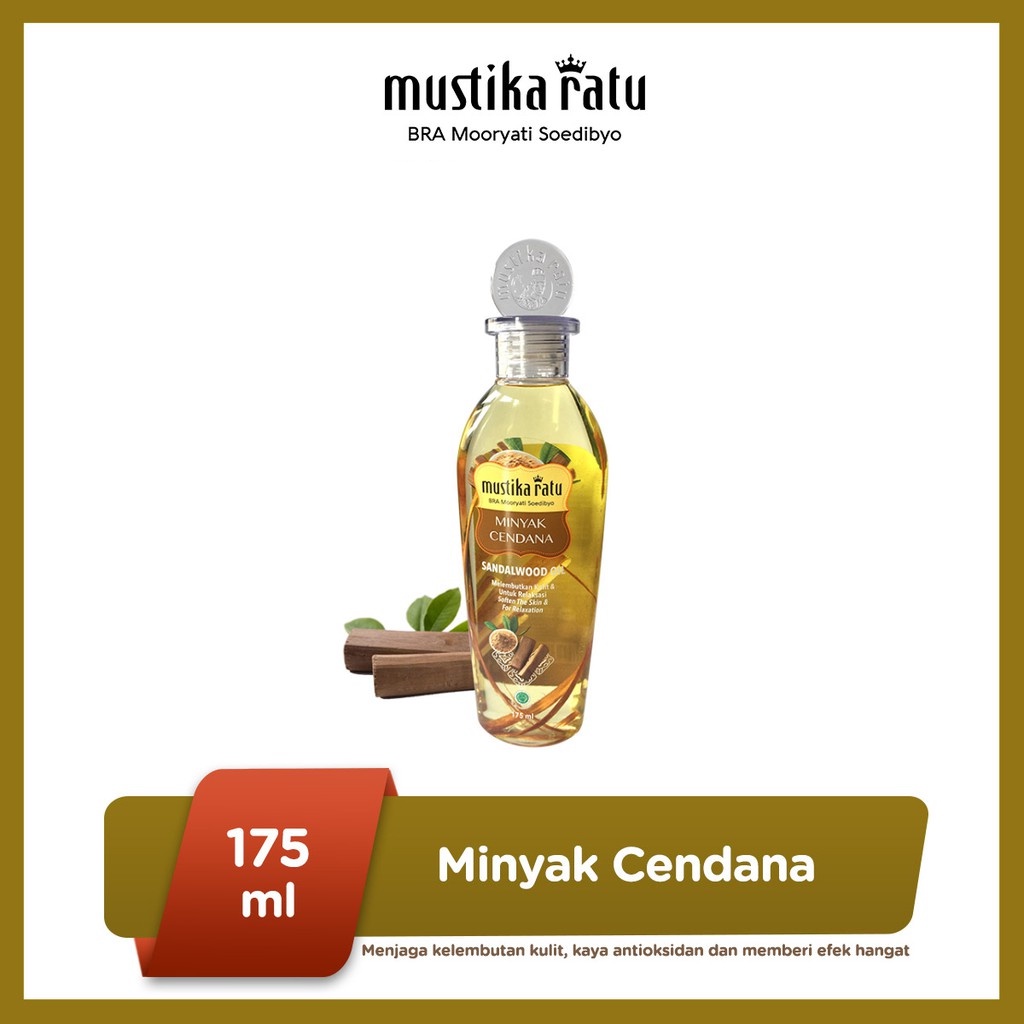 ★ BB ★ Mustika Ratu Minyak Cendana 175ml - Sandalwood Oil Essentials - Melembutkan Relaksasi