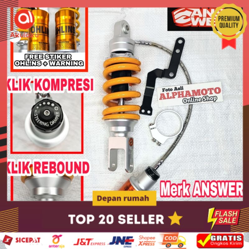 monoshock answer vixion r15 v2 v3 xabre mt15 xsr155 tabung pisah new old shock belakang - Depanrumah