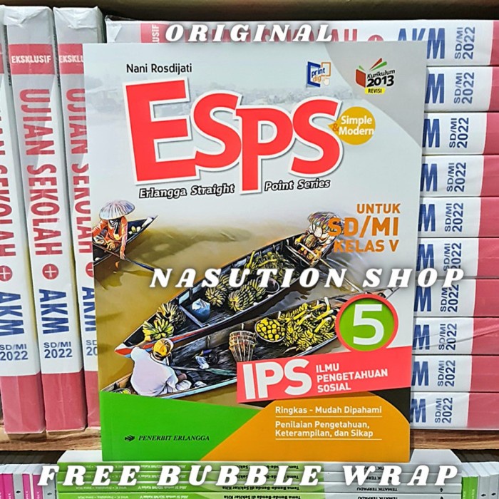 Buku Esps Ips Kelas 1 2 3 4 5 6 SD K13 Revisi Erlangga  - KELAS 6 SD
