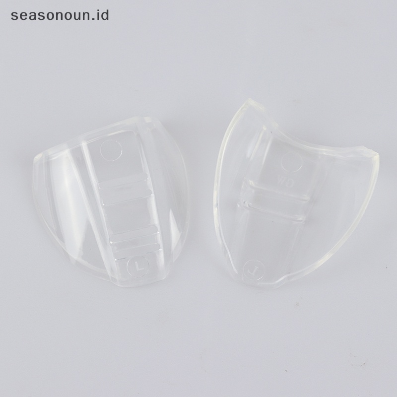 Seasonoun 2Pcs Eye Flexible Clear Shields Side Safety Goggles Kacamata Universal Anti Fog.