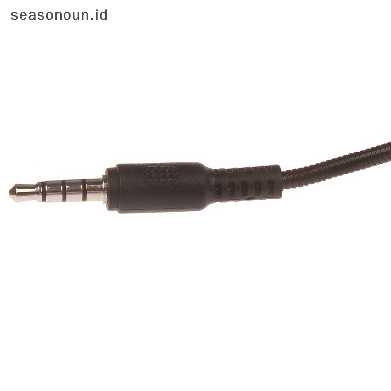 Seasonoun Headset Gaming Studio Stereo Kabel 3.5mm Portabel Mikrofon Mono Suara HD Mini.