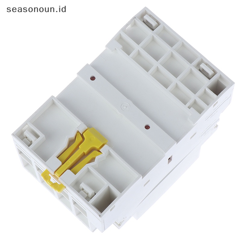 Seasonoun 4P 63A 2NC 2NO 220V 400V~50/60HZ Din rail Kontaktor ac Rumah Tangga  .