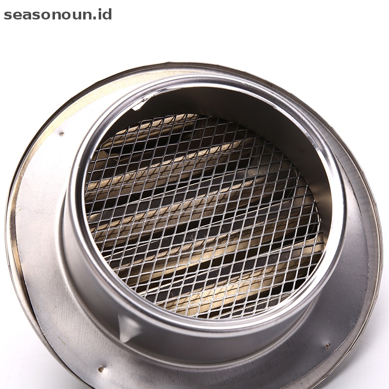 Seasonoun 1pc Stainless Steel Dinding Plafon Ventilasi Udara Ducg Ventilat Exhaust Grille.