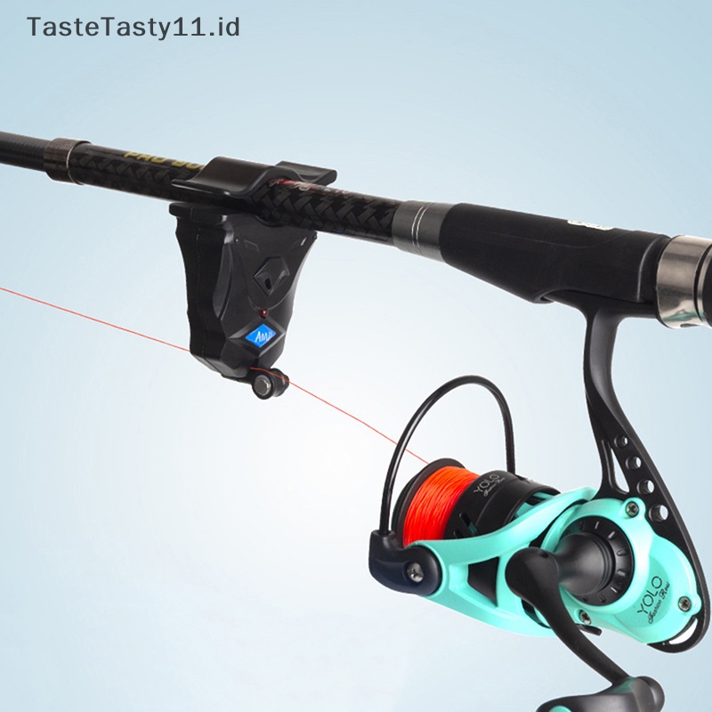 Tastetasty Alarm Gigit Ikan Pancing Elektronik Buzzer on Fishing Rod Dengan Siren Keras Siang Malam Indikator Lampu LED W/Alat Ikan.