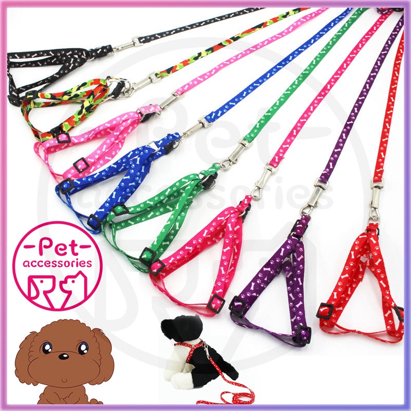 Tali Tuntun Hewan Harness H Kucing Anjing Musang Kelinci Warna