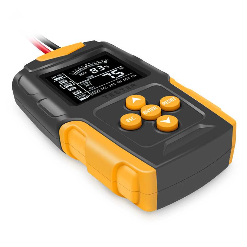 Alat Tester Aki Mobil Motor Portable Battery Tester 12-24V with LCD - FBT-200