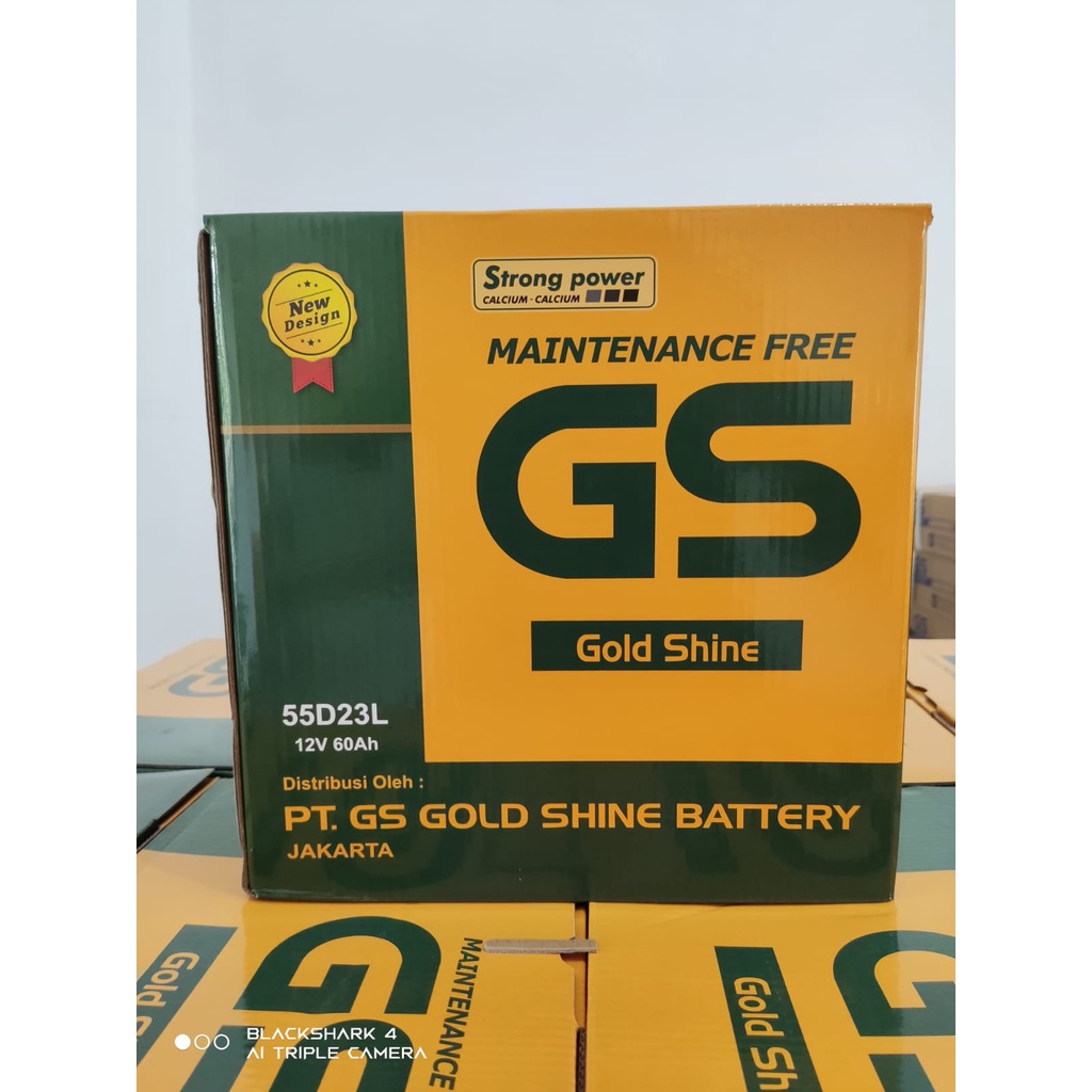 AKI MOBIL GS GOLD SHINE 55D23L MF 12 VOLT 60 AMPERE AKI KERING AUTOMOTIVE