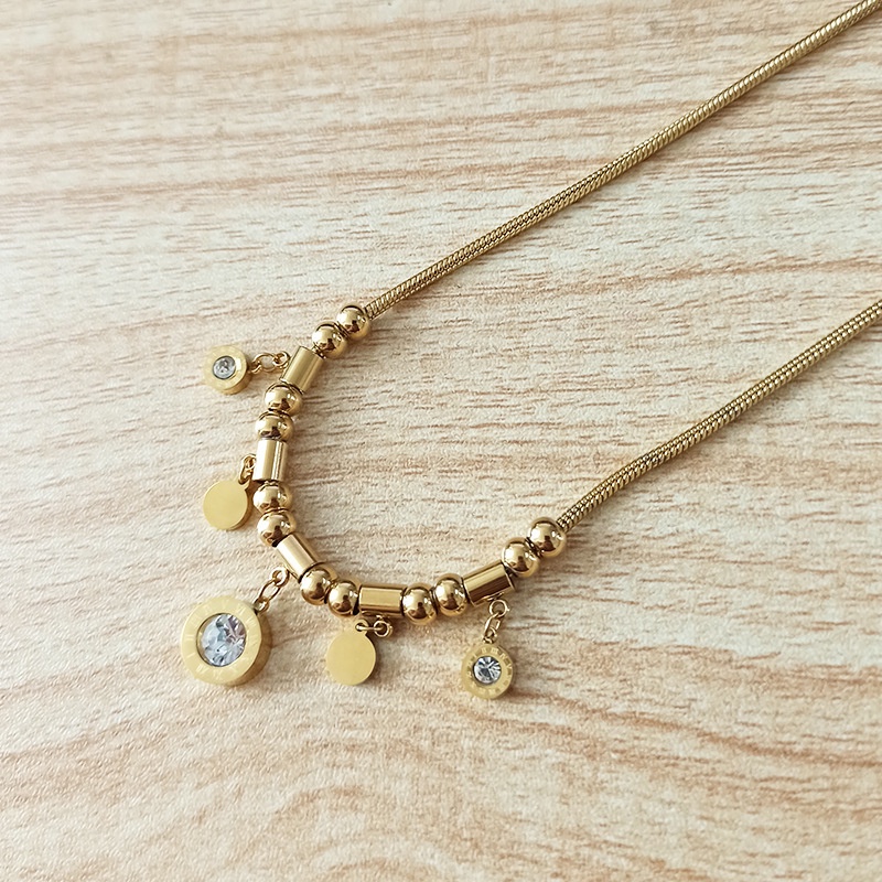 Kalung bosnia titanium stainless steel 316L anti karat harga grosir bisa bayar ditempat cod