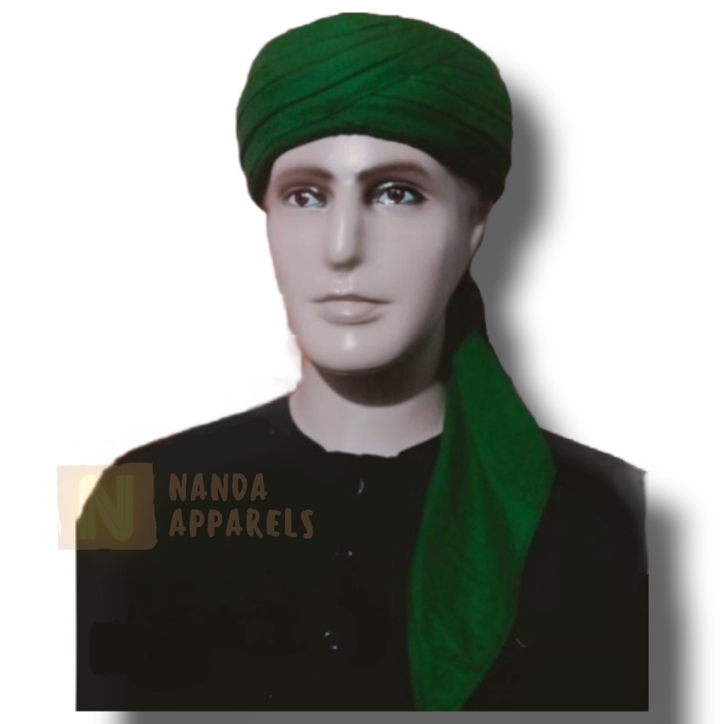 imamah sorban praktis permanen warna hijau - peci habib - habaib sorban praktis sorban imamah keren 