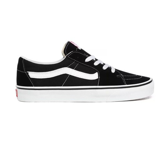 SEPATU VANS OFF THE WALL | SK8 LOW BLACK TRUE WHITE