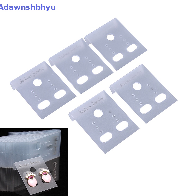Adhyu 100X Bening Tipe Profesional Plastik Earring Ear Studs Holder Display Gantung Kartu, ID