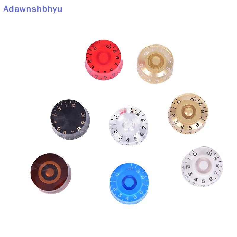 Adhyu 4pcs Knob Gitar Tombol Pengatur Nada Volume Tombol Putar Untuk ID Gitar Elektrik