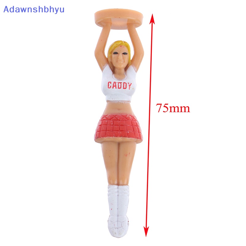 Adhyu 4PCS /Set Outdoor Girl Golf Tees Tempat Golf Bahan Plastik Untuk Golfers Sport Rod ID