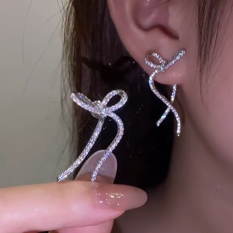 French Light Luxury Earrings Ear Studs Perhiasan Fashion Anting Untuk Wanita Perempuan