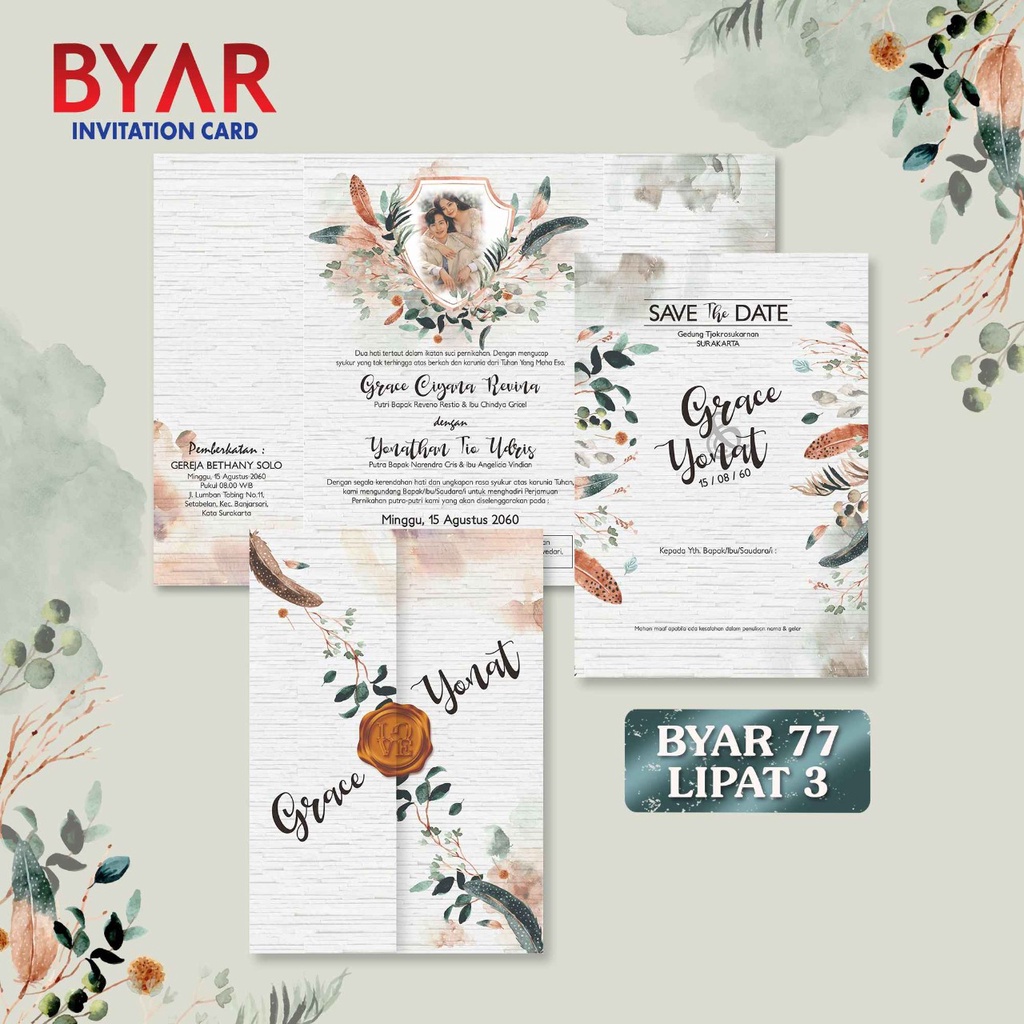 BYAR 77 Blanko Undangan