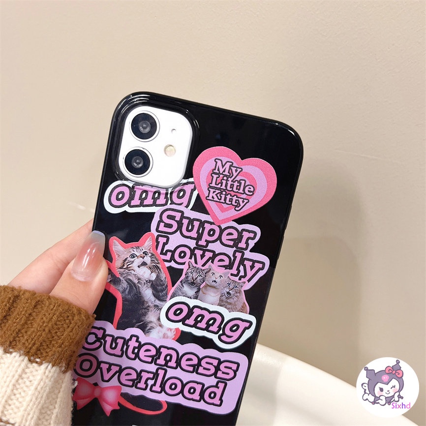 IPHONE Kompatibel Untuk Iphone14 13 12 11 Pro Max SE 2020 X Xr Xs Max8 7 6Plus Fun Cute Star Cat Couple Silikon Phone Case Lembut Anti Jatuh Pelindung TPU Cover XJJJJ