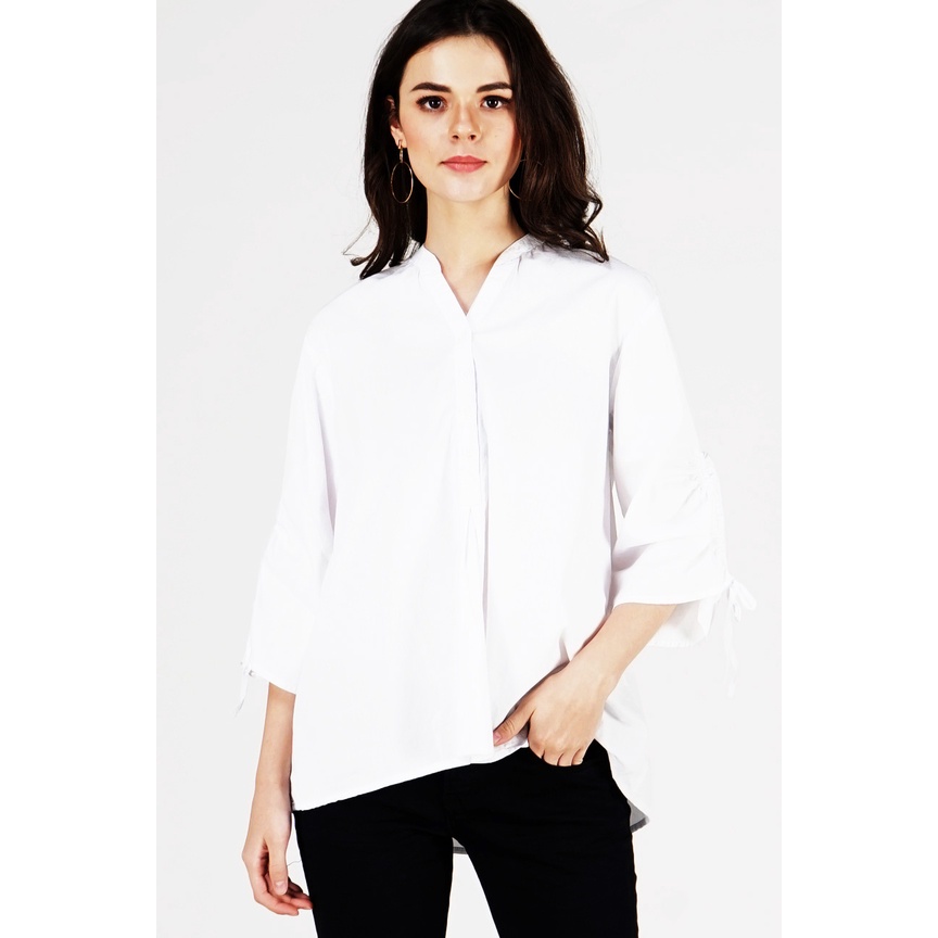 10Pm Kemeja Wanita Wrinkle Offwhite 23067P5Ow
