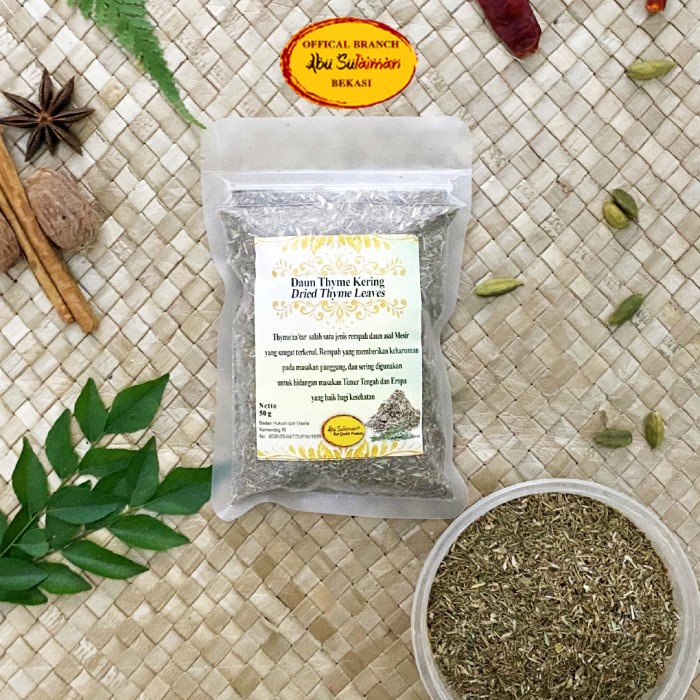 

Dried Thyme Pack Abu Sulaiman / Thyme Leaves / Zaatar Pilihan Abu Sulaiman