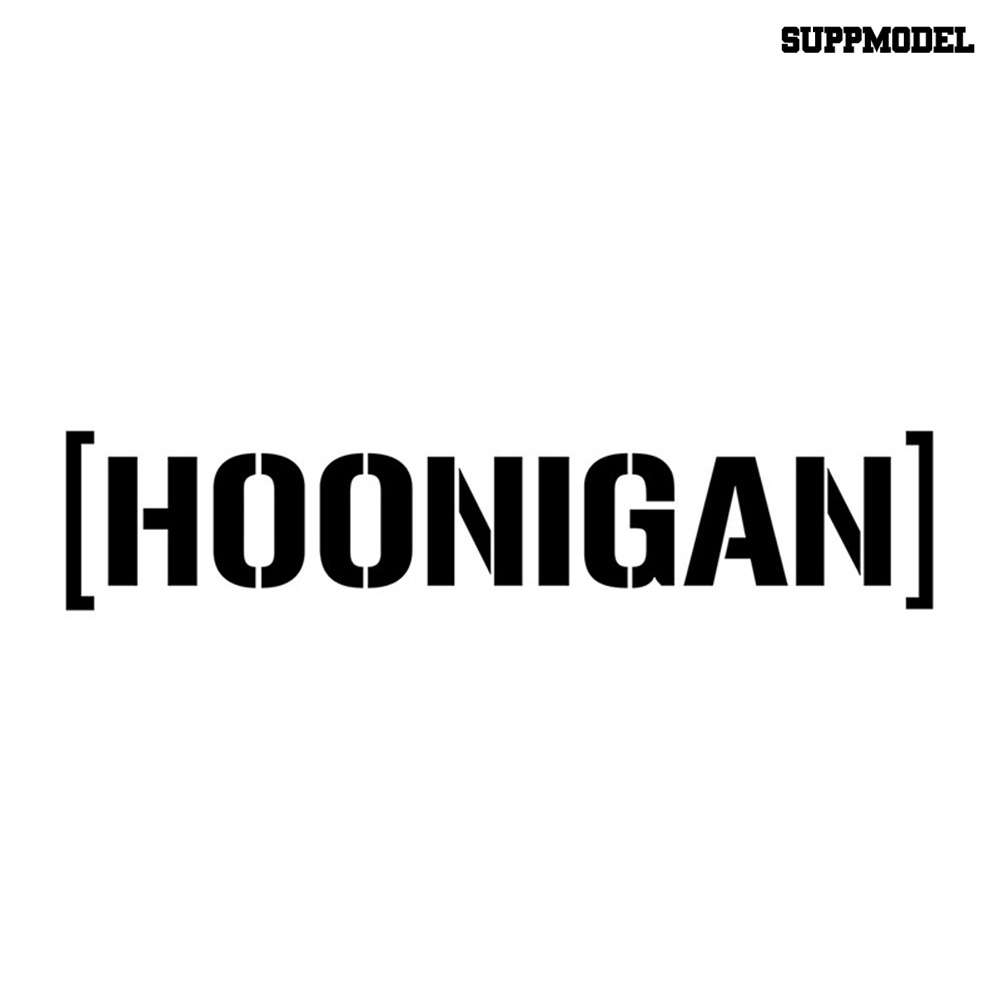 [SM Auto] Hoonigan Print Mobil Jendela Pintu Decals Self-Adhesive Racing Reflektif Stiker
