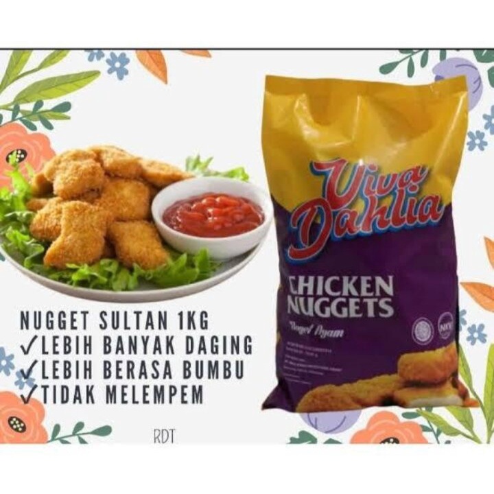 

NUGGET VIVA DAHLIA Chicken Nugget 1kg, Nugget Ayam paling ENAK dan paling LARiS