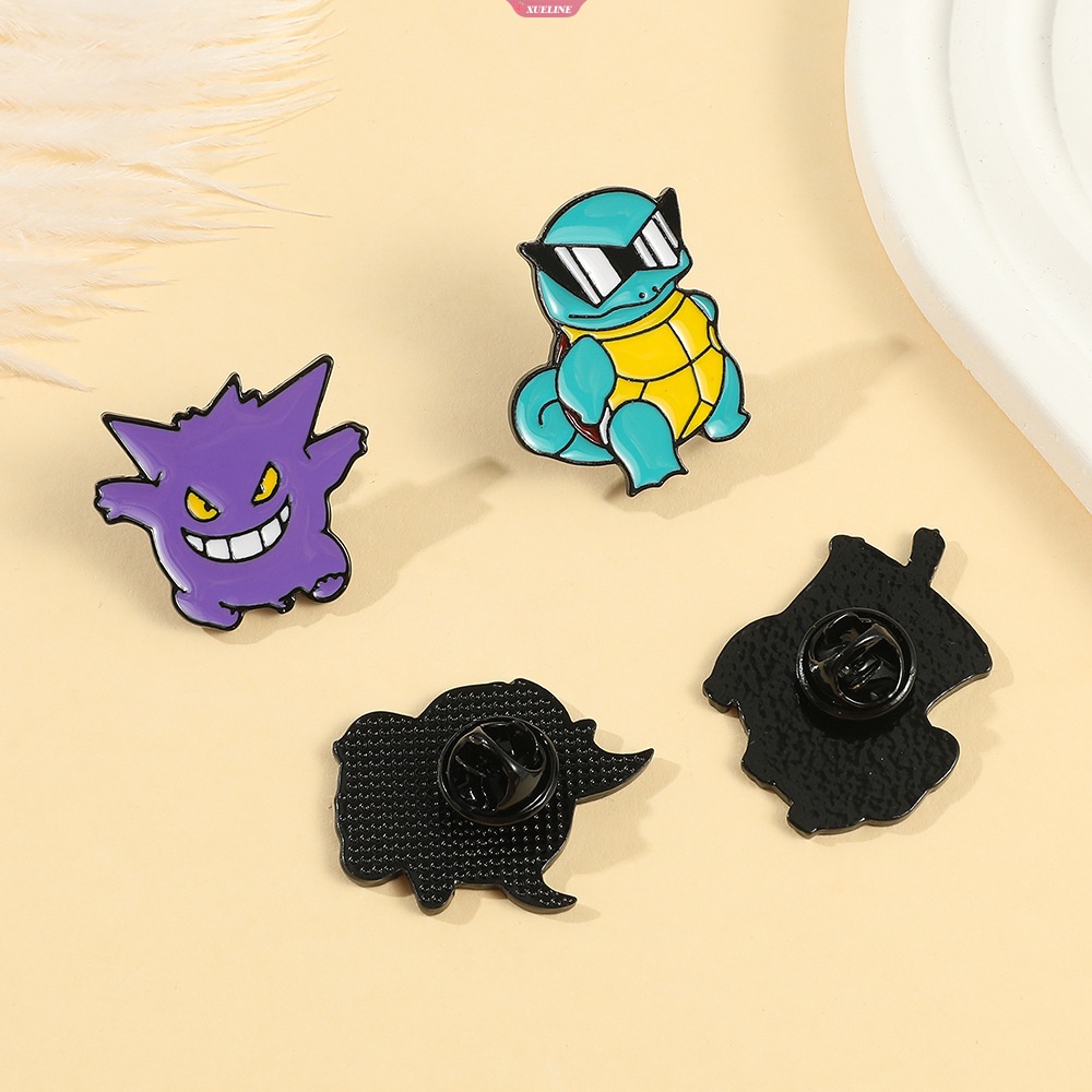 Kawaii Pokemon Pikachu Gengar Eevee Lapel Pin Untuk Ransel Enamel Pin Lucu Bros Lencana Perhiasan Fans Hadiah [ZXL]