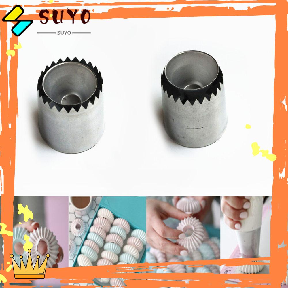 Suyo Icing Piping Nozzle Alat Kue Stainless Steel Perlengkapan Dapur Dekorasi Kue