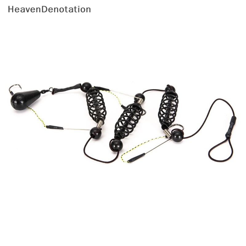 [HeavenDenotation] Kail Pancing Umpan Buatan Kandang Set Mancing Jigs Carp Fishing Tackle Tools HDV