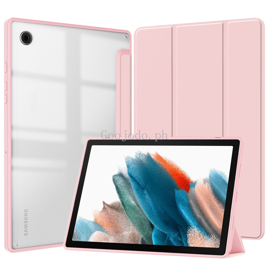 Hybrid Slim Akrilik Case Untuk Samsung Galaxy Tab A8 10.5&quot;2022 SM-X200 Hybrid Kasar Kickstand Smart Leaher Cover Dengan Tempat Pensil