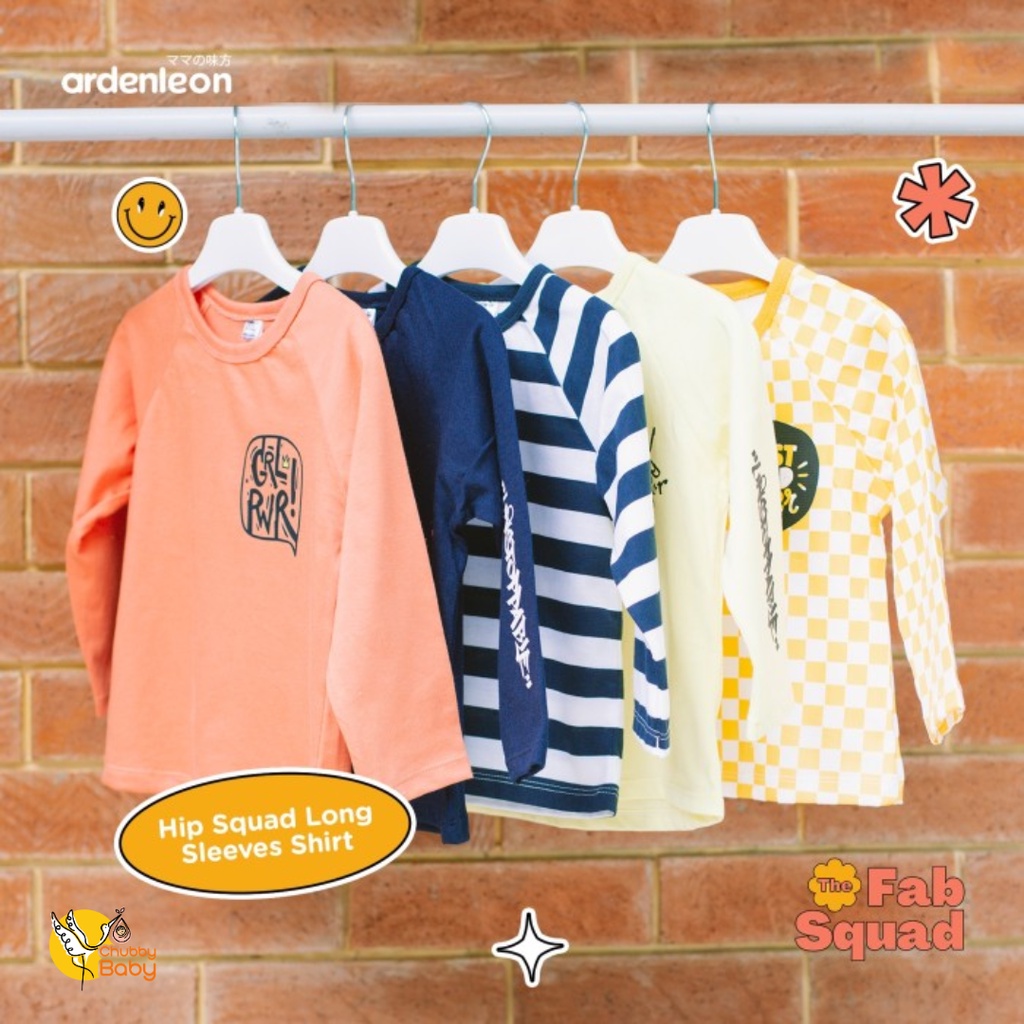 ARDENLEON - Hip Squad Long Sleeves Shirt | Kaos Panjang Anak