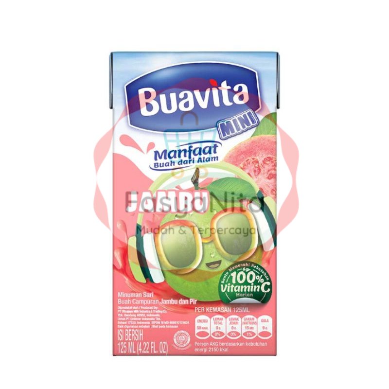 

125ml - Buavita Mini Guava jus buah asli siap minum