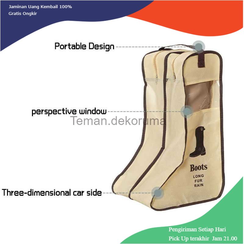 TD - TRV Mikeshea Tas Travel Sepatu Bot Reusable - LJ-22