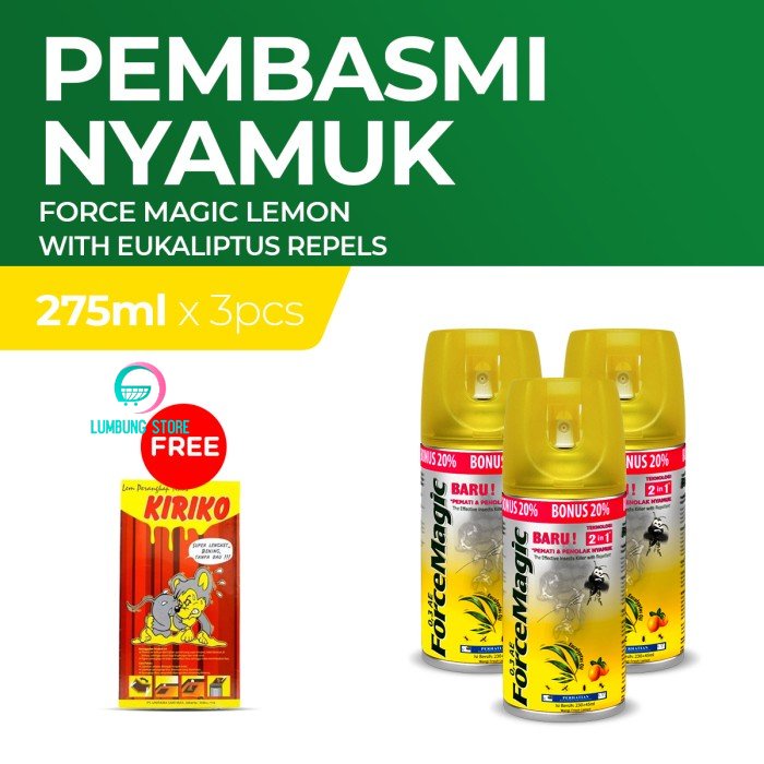 Force Magic Lemon 275ml X Kiriko Lem Tikus