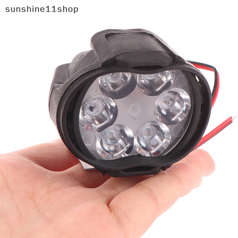 Sho Putih Super Terang 6led Working Front Light 1200LM Skuter Lampu Kabut Motor 1/2PCS Lampu Sorot Mobil Motor N