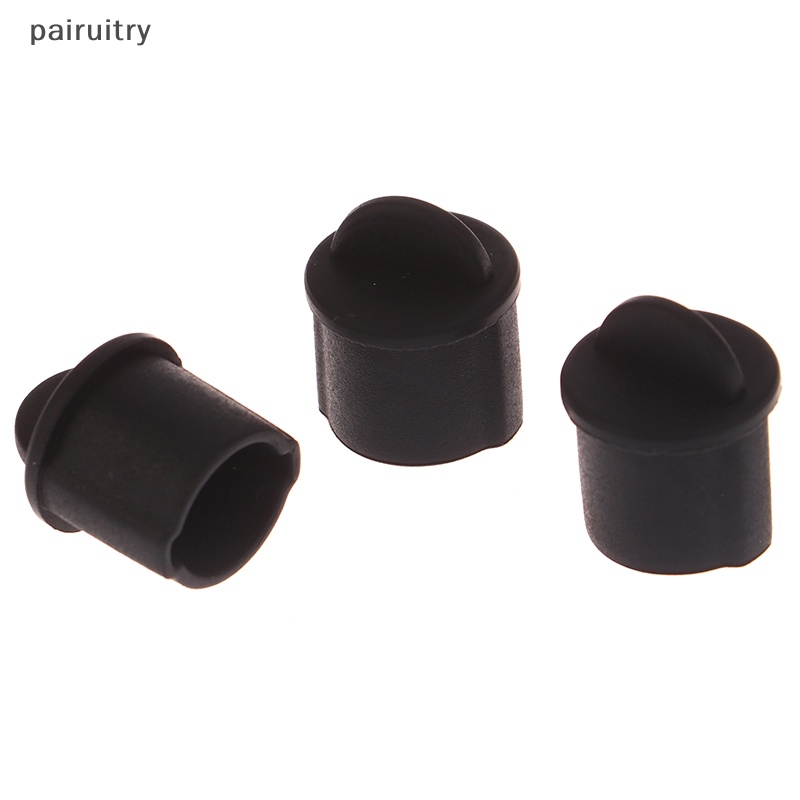 Prt uxcell 10pcs Silikon BNC Anti Debu Stopper Cap Cover Untuk Jack Female Hitam PRT