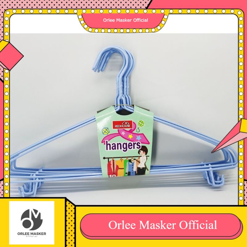 HANGER DEWASA DESAIN KAIL BAWAH 1 PAK (ISI 10)/ GANTUNGAN BAJU redhouse