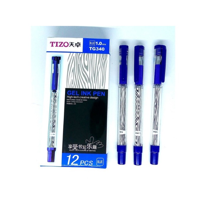 

Pulpen Gel Tizo TG 340 Pen Tanda Tangan - Hitam