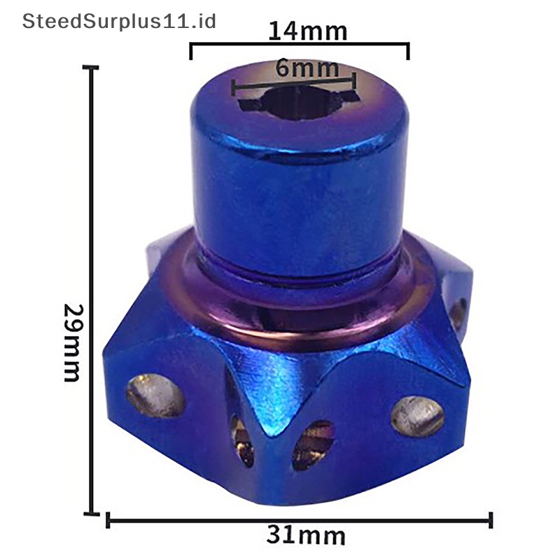 Steed Kepala Kunci Motor Mobil Aluminium Alloy Hexagon Key Bit Tip Auto Dekorasi Acces ID