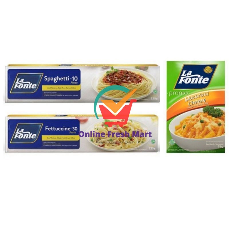 

La Fonte Spaghetti pasta instan italia makaroni cheese bolognese