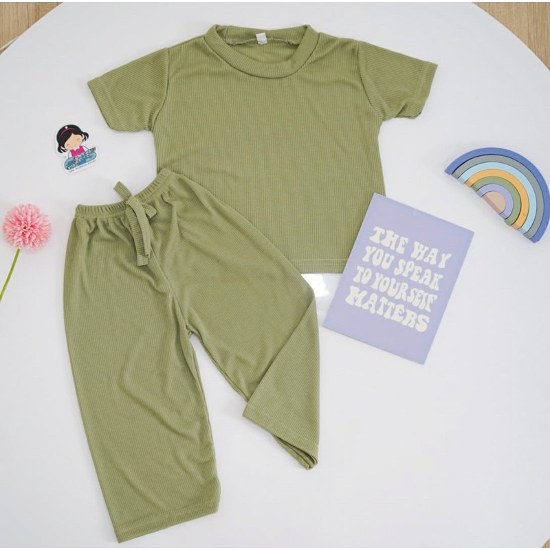 BEFAST - ZFS OOTD WANITA ONESET NESYA / JENNA RIB SET / Setelan Wanita Keluaran Terbaru / Outfit Daily Wanita Remaja ABG Trendy / Oneset Polos Casual Wanita / Fashion Kekinian Remaja ABG Trendy / Set Atasan Kaos Lengan Pendek+Celana 3/4