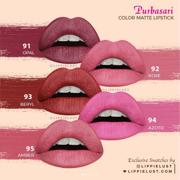 Purbasari Lipstik Matte / Lipstick Color Matte / Lipstick Matte Purbasari