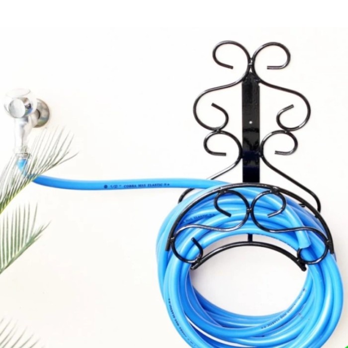 Rak Selang Air Gulung Besi / Selang Kebun / Selang Plastik Siram Bunga - Tembaga