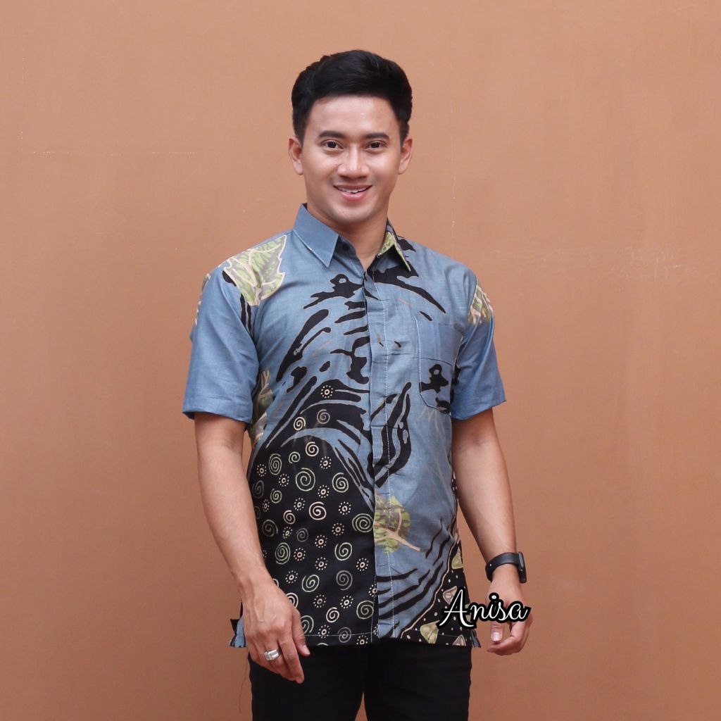 Batik Couple Modern Atasan Blouse Batik Kerja Kantor Wanita Seragam Batik M L XL XXL bn