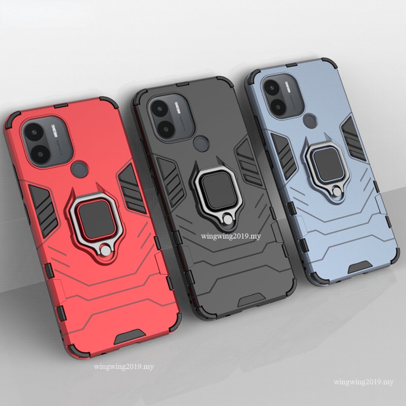 Shockproof Armor Case Untuk Xiaomi Redmi A1 A2 Plus Stand Holder Magnetic Phone Cover Pelindung Untuk Redmi A1 Plus A2 Tritone